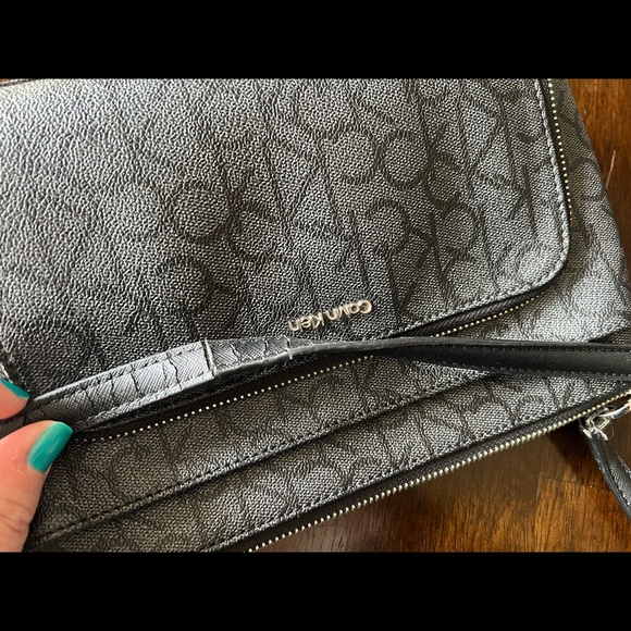 Black Calvin Klein purse shoulder bag handbag - Picture 4 of 6